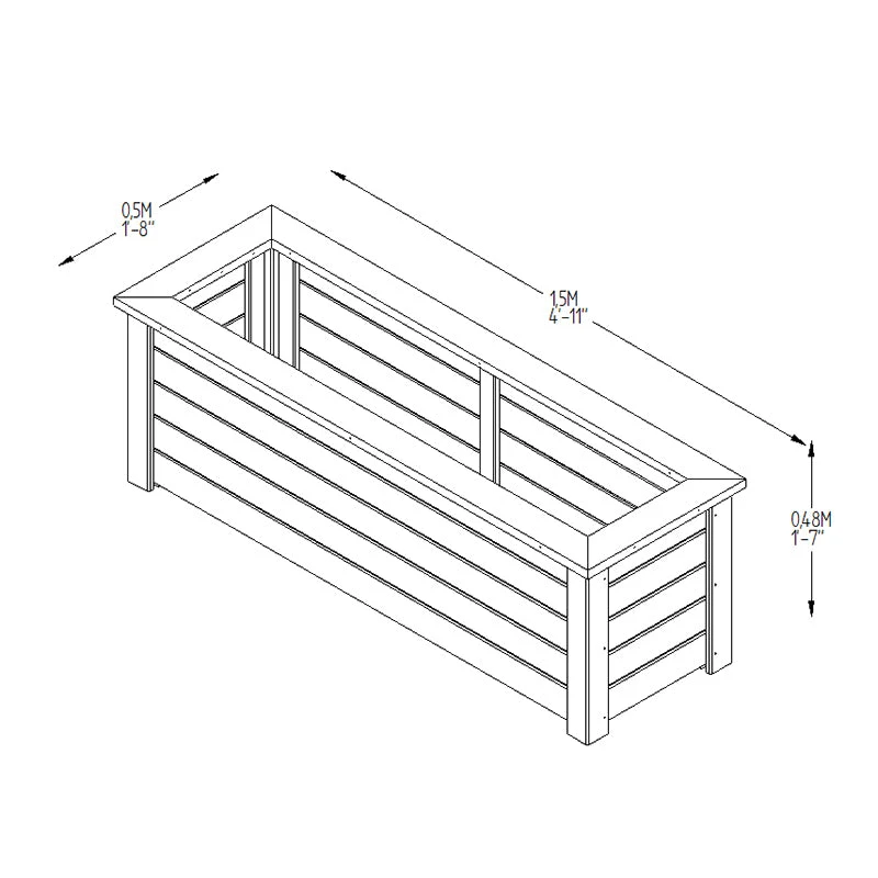 Forest Garden Cambridge Planter - Image 6