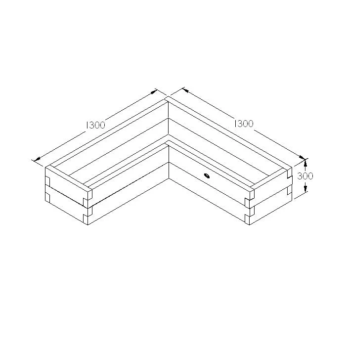 Caledonian Corner Raised Bed - Image 3