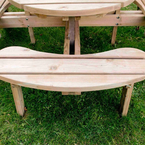 Forest Garden Circular Picnic Table - Image 6