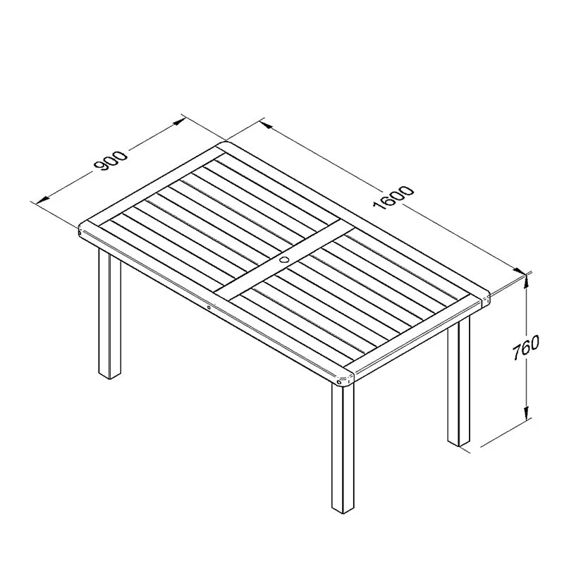 Forest Garden Rosedene Table - Image 5