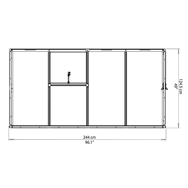 Palram Canopia Lean To 8x4 Grow House - Image 10