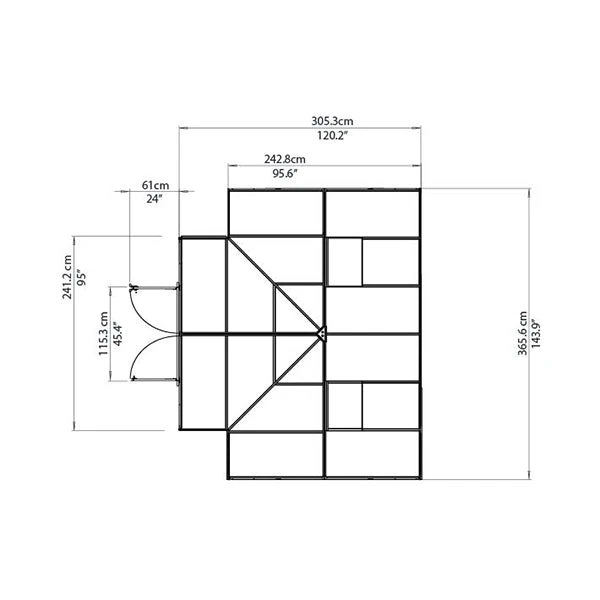 Palram Canopia Victory Orangery Garden Chalet - Image 10