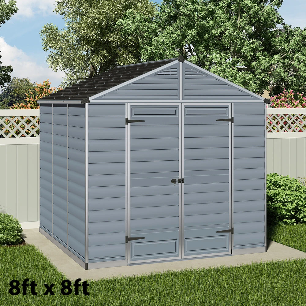 Skylight 8ft Wide Dark Grey Shed
