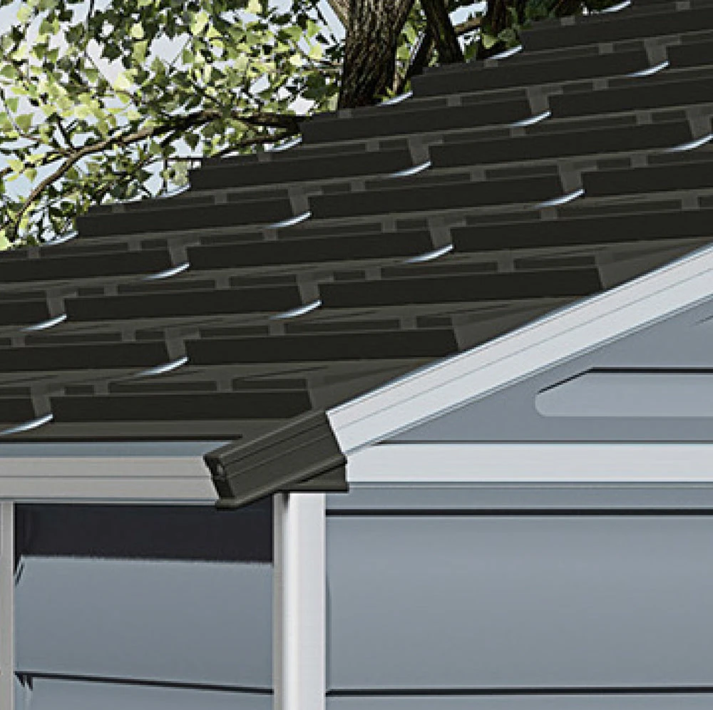 Skylight 8ft Wide Dark Grey Shed - Image 7