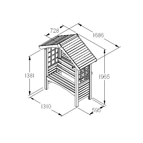 Cadiz Garden Arbour - Image 2
